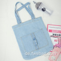 2022 Hot Sale Blue Jean Canvas Custom Denim Tasche für Mädchen